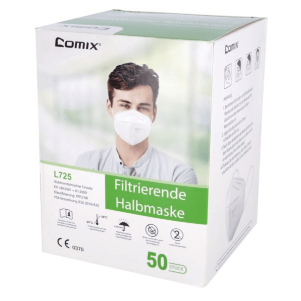 KERBL Atemschutzmaske ohne Ausatemventil FFP2 NR, 50 Stück