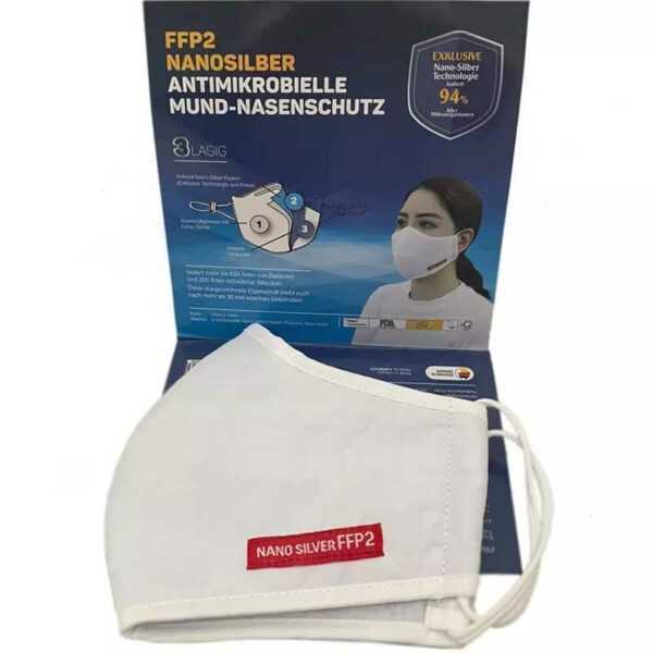 Nano Silver FFP2 Washable Anti-Bacterial Face Mask - 2 Pack