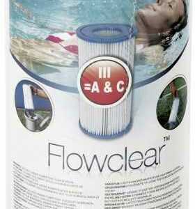 Bestway Flowclear Filterkartusche Gr.III Maße: 10,6 x 20,3 cm