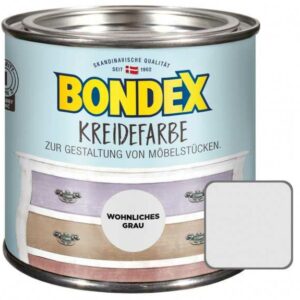 Bondex Kreidefarbe 500ml wohnliches grau