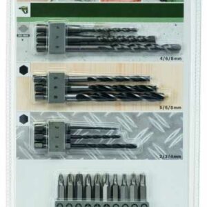 Bosch Bit-Bohrer-Set Stein / Holz / Metall 19 teilig, Ø 2 -8 mm, SDS Quick