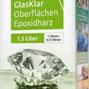 Brilliant Shine Oberflächen Epoxidharz Glasklar Epoxid A+B, 1,5L