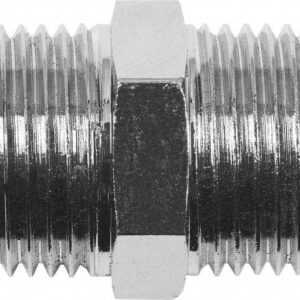 Cornat Doppelnippel verchromt 3/8 AG x ø 10 mm Messing verchromt, 3/8 AG x ø 10 mm