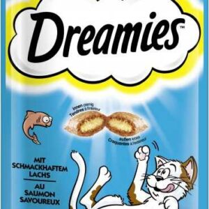 DREAMIES Katzensnack mit Lachs 180 g Mega Pack