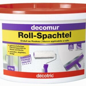 Decotric Glatte Wand Roll-Spachtel 6kg