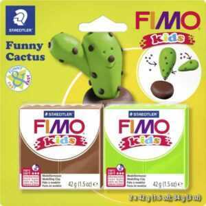 Glorex FIMO Funny Kids Cactus 2 x 42 Gramm