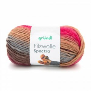 Gründl Filzwolle Spectra 100 Gramm, cabernet multicolor