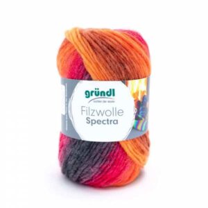 Gründl Filzwolle Spectra 100 Gramm, vulcano multicolor