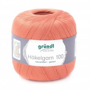 Gründl Häkelgarn 100 Gramm, lachs