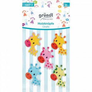 Gründl Holzknöpfe Giraffe Motiv: Giraffe