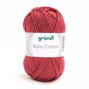 Gründl Wolle Baby Cotton 50 Gramm, bordeaux