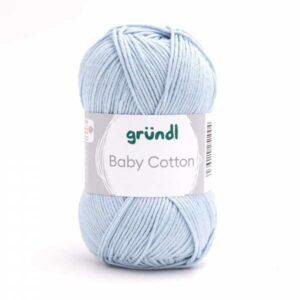 Gründl Wolle Baby Cotton 50 Gramm, hellblau