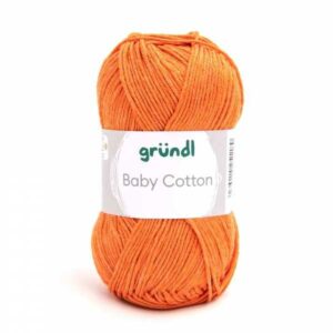 Gründl Wolle Baby Cotton 50 Gramm, orange