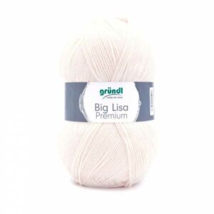 Gründl Wolle Big Lisa Premium 250 Gramm , creme