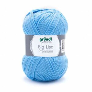 Gründl Wolle Big Lisa Premium uni 250 Gramm hellblau