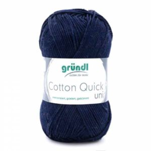 Gründl Wolle Cotton Quick 50 Gramm uni, dunkelblau