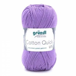 Gründl Wolle Cotton Quick 50 Gramm uni, lavendel