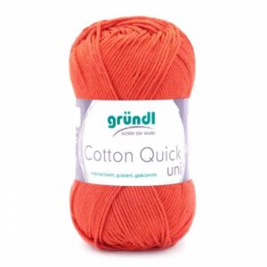 Gründl Wolle Cotton Quick 50 Gramm uni, orange