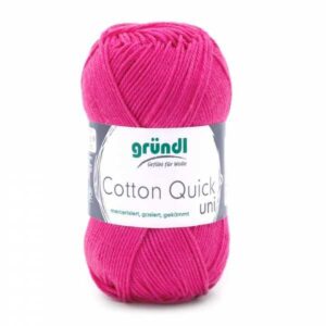 Gründl Wolle Cotton Quick 50 Gramm uni, pink