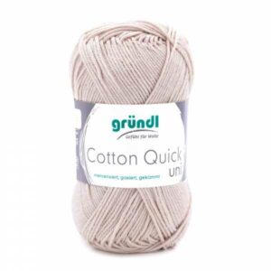 Gründl Wolle Cotton Quick 50 Gramm uni, sand