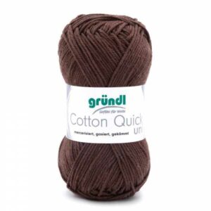 Gründl Wolle Cotton Quick 50 Gramm uni, schokolade