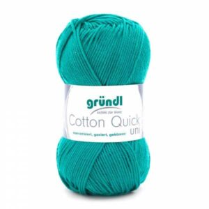 Gründl Wolle Cotton Quick 50 Gramm uni, smaragd