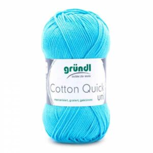 Gründl Wolle Cotton Quick 50 Gramm uni, wasserblau