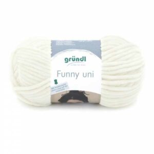 Gründl Wolle Funny uni 100 Gramm, creme