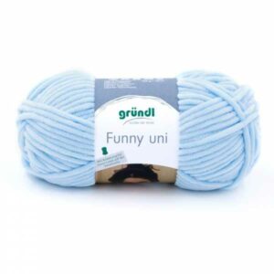 Gründl Wolle Funny uni 100 Gramm, pastellblau