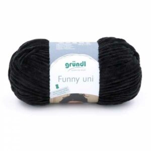 Gründl Wolle Funny uni 100 Gramm, schwarz