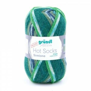 Gründl Wolle Hot Socks Sirmione 100 Gramm, pesto-multicolor Material: 75 % Schurwolle (superwash), 25 % Polyamid