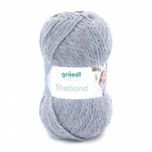 Gründl Wolle Shetland 100 Gramm, grau