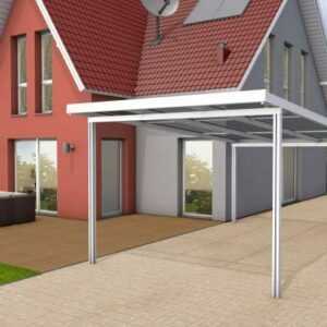 Gutta Premium Carport 309,4 x 562 cm, weiß, PC weiß opal 16 mm