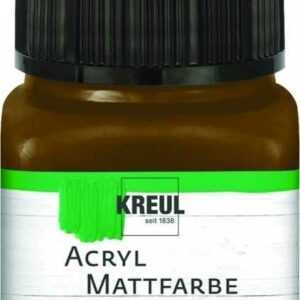 Kreul Acryl Mattfarbe dunkelbraun, 20 ml