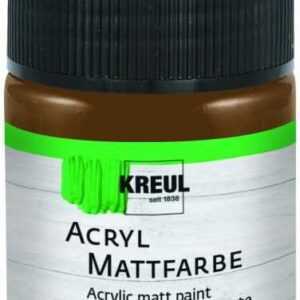 Kreul Acryl Mattfarbe dunkelbraun, 50 ml