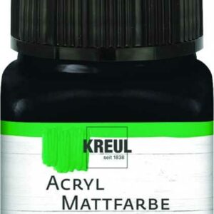 Kreul Acryl Mattfarbe schwarz, 20 ml