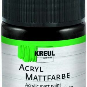 Kreul Acryl Mattfarbe schwarz, 50 ml