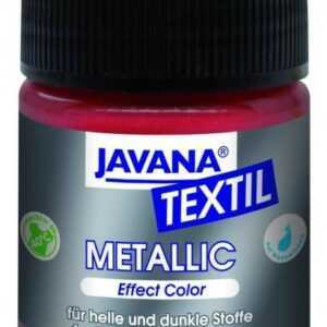 Kreul Javana Stoffmalfarbe Metallic metallic weiss, 50 ml