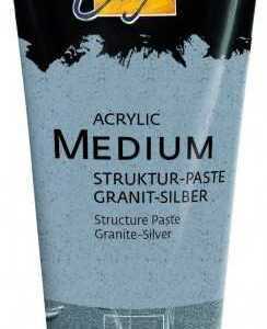 Kreul Solo Goya Acrylic Medium Struktur-Paste Granit-Silber, 100ml