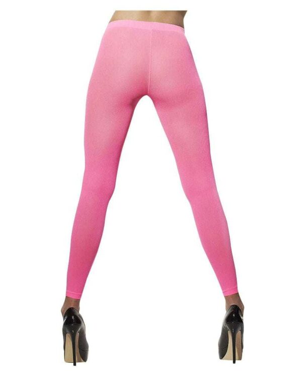 Leggings Neon-Pink Achtziger Jahre Kostümzubehör