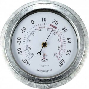 Nextime Thermometer 4302GA Lily Ø22cm aus verzinktem Metall