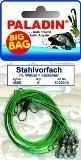 Paladin BigBag Stahlvorfach Wirbel Gr. 8 + Karabiner Tragkraft 9kg / Wirbelgröße 8 / Länge 50cm / 6 Stück