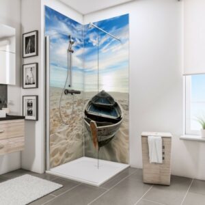 Schulte DecoDesign Foto über Eck Ruderboot Strand 90x210 cm ExpressPlus