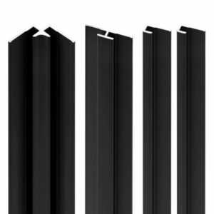 Schulte DecoDesign Profilset Schwarz 210 cm End-Eck- & Flächenprofile ExpressPlus