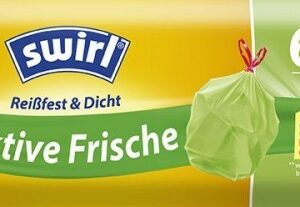 Swirl® Aktive Frische Müllbeutel 60 L Reißfest & Dicht