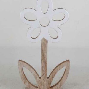 TrendLine Deko Holz-Blume 15 x 6 x 29 cm