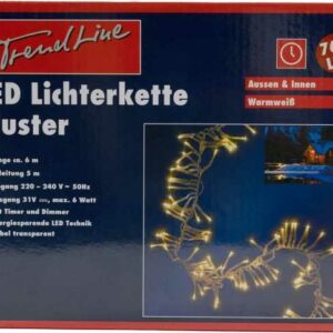 TrendLine LED Lichterkette Cluster 768 LED warmweiß, für den Außenbereich