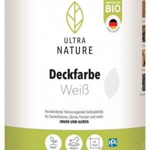 Ultra Nature Deckfarbe 750ml weiß