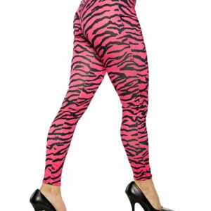 Zebra Kostüm Leggings Pink 80er Jahre Kostüme S/M