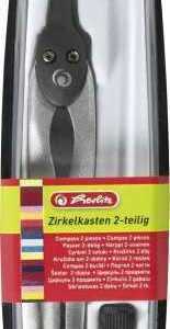 herlitz Zirkelkasten schwarz 2 teilig